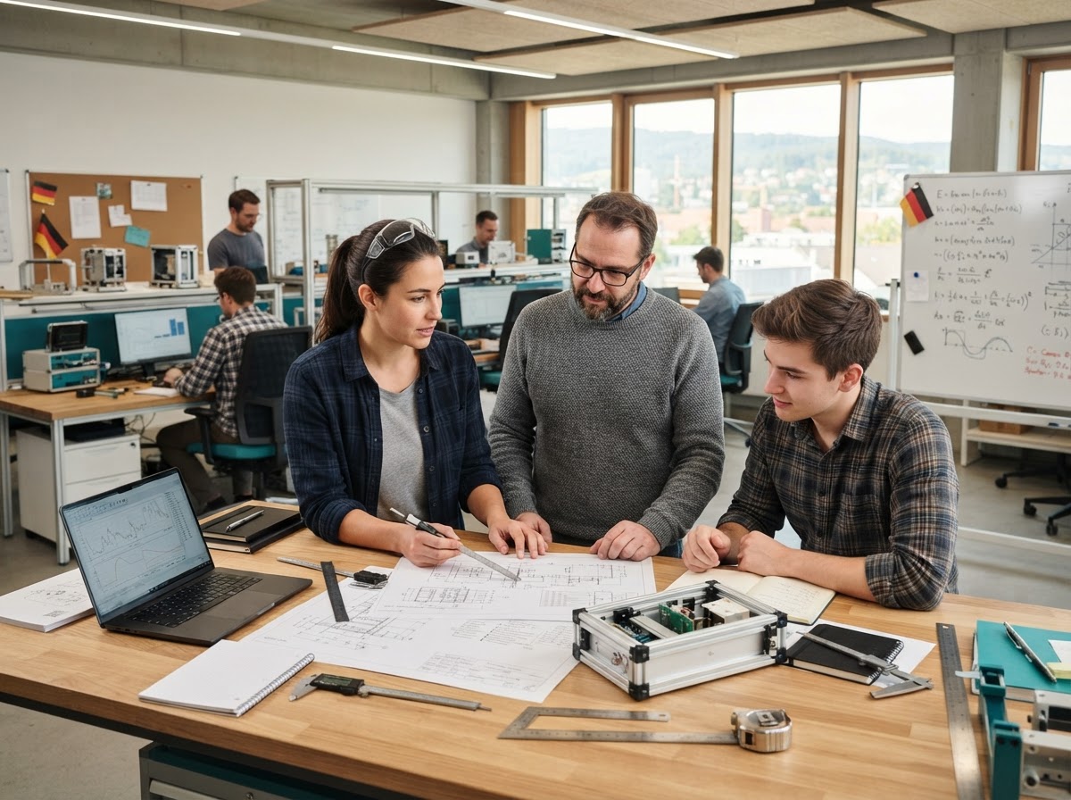 Bälkenrüm Team bei der Arbeit an Analysemodellen